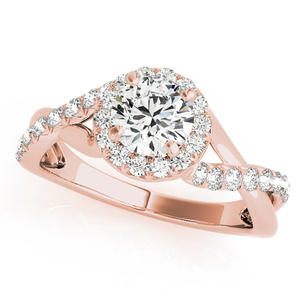 Engagement Rings Halo Round - TN50886-E