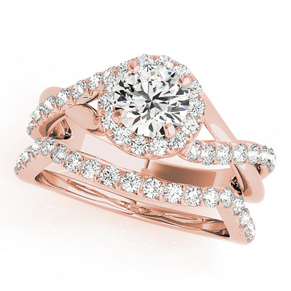 Engagement Rings Halo Round - TN50886-E