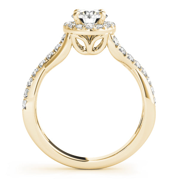 Engagement Rings Halo Round - TN50886-E