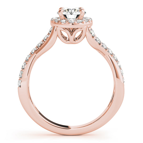 Engagement Rings Halo Round - TN50886-E