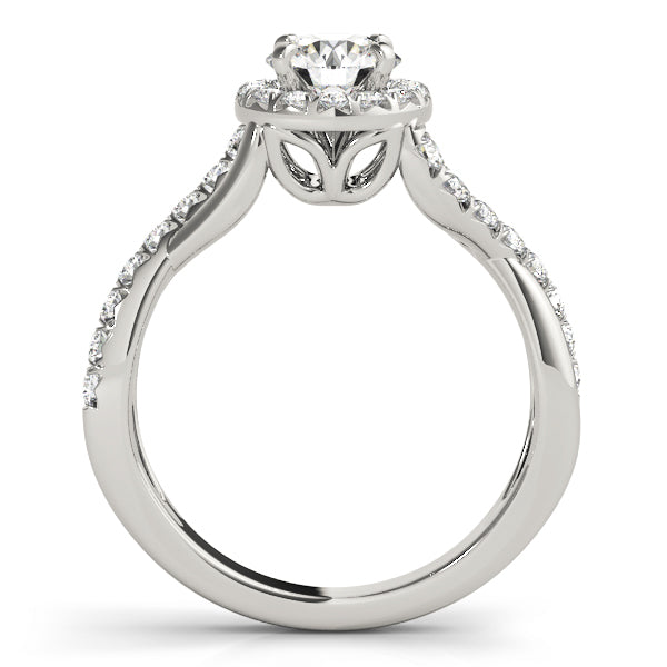 Engagement Rings Halo Round - TN50886-E