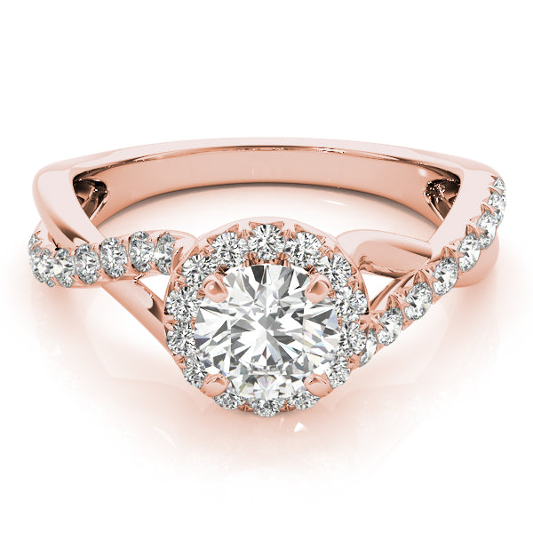 Engagement Rings Halo Round - TN50886-E