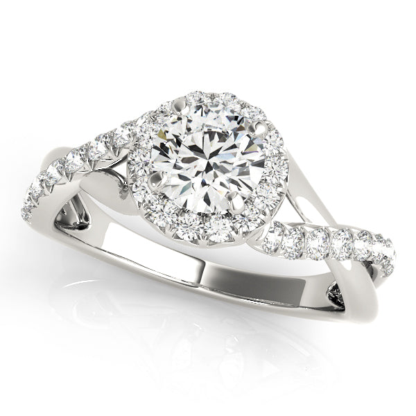 Engagement Rings Halo Round - TN50886-E