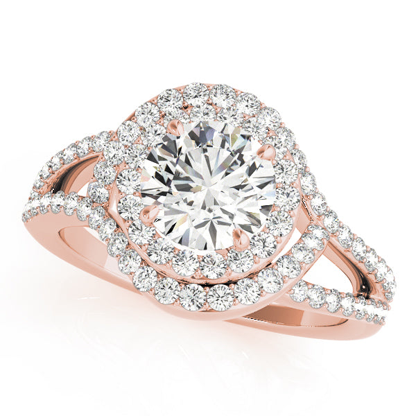 Engagement Rings Halo Round - TN50890-E