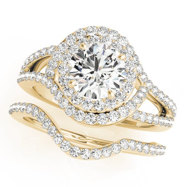 Engagement Rings Halo Round - TN50890-E