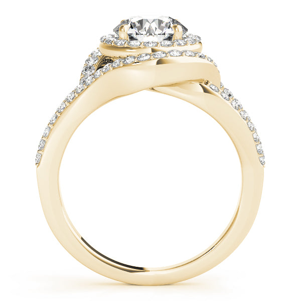 Engagement Rings Halo Round - TN50890-E