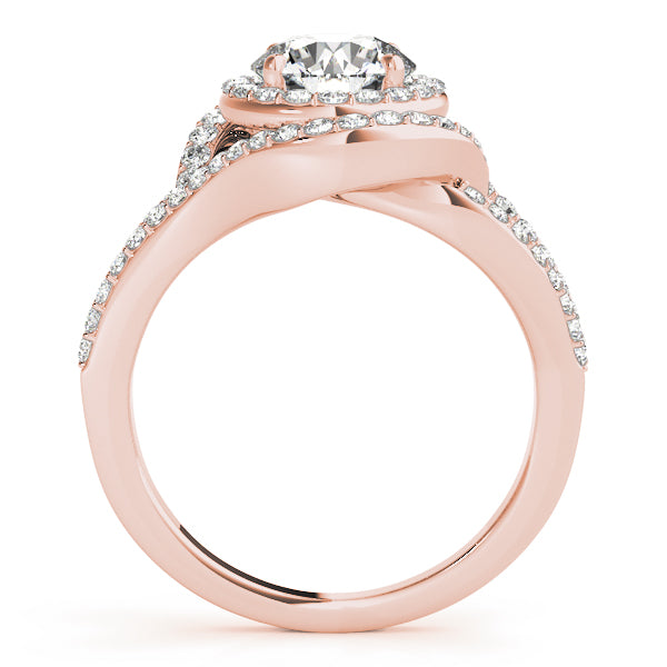 Engagement Rings Halo Round - TN50890-E