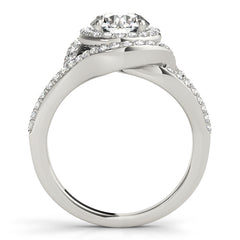 Engagement Rings Halo Round - TN50890-E