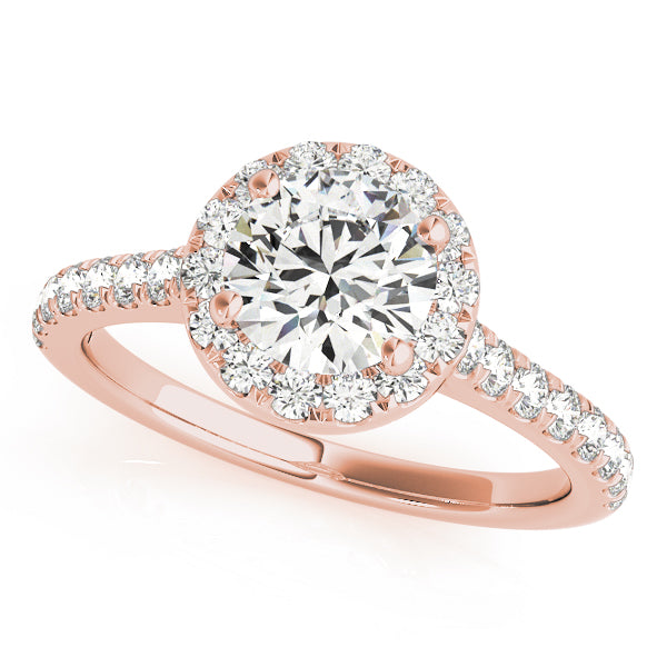 Engagement Rings Halo Round - TN50891-E