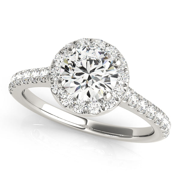 Engagement Rings Halo Round - TN50891-E