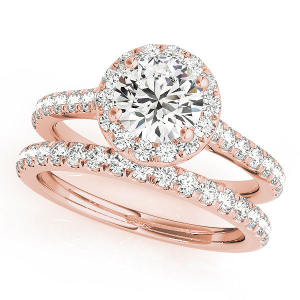 Engagement Rings Halo Round - TN50891-E