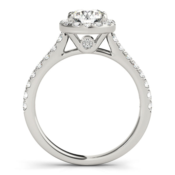 Engagement Rings Halo Round - TN50891-E