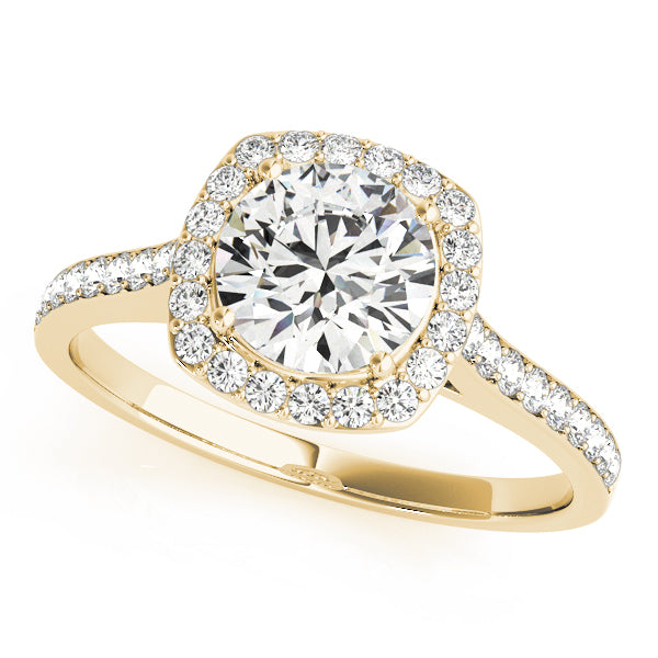 Engagement Rings Halo Round - TN50892-E