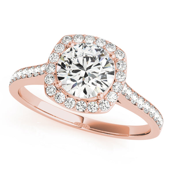 Engagement Rings Halo Round - TN50892-E