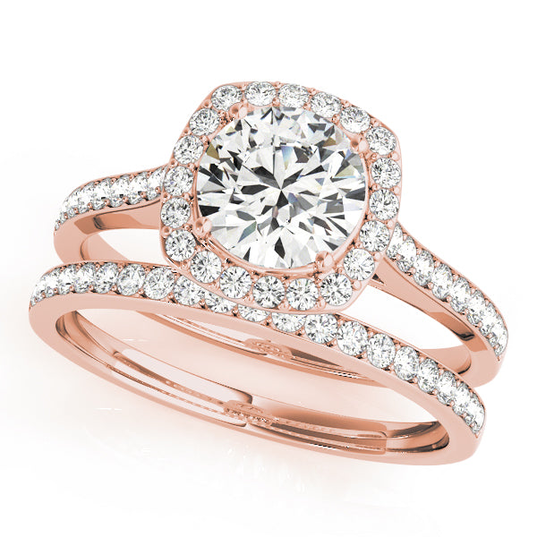 Engagement Rings Halo Round - TN50892-E