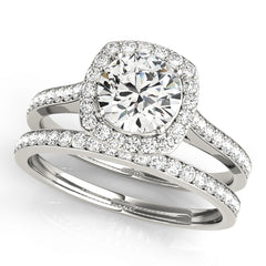 Engagement Rings Halo Round - TN50892-E