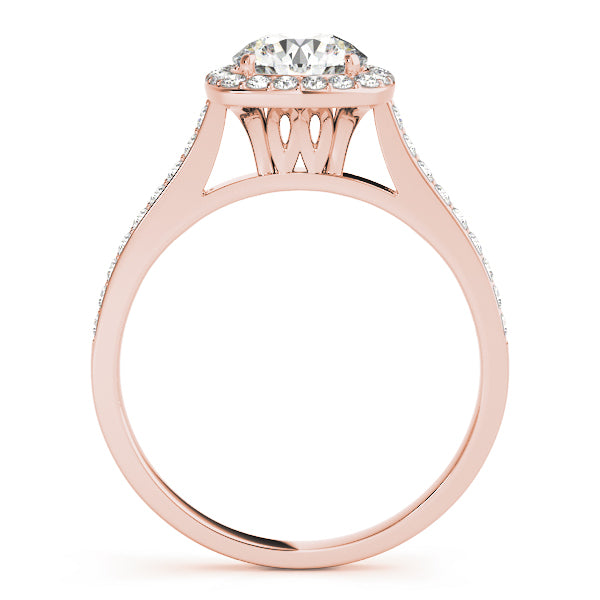 Engagement Rings Halo Round - TN50892-E