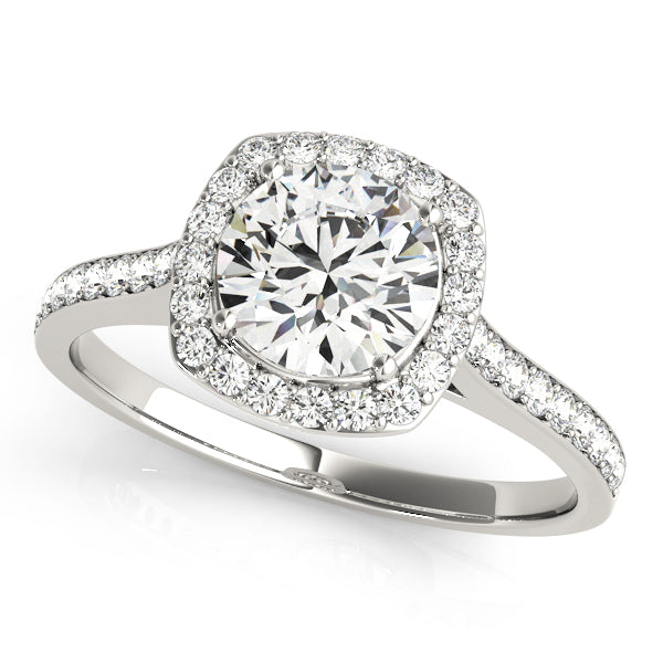 Engagement Rings Halo Round - TN50892-E