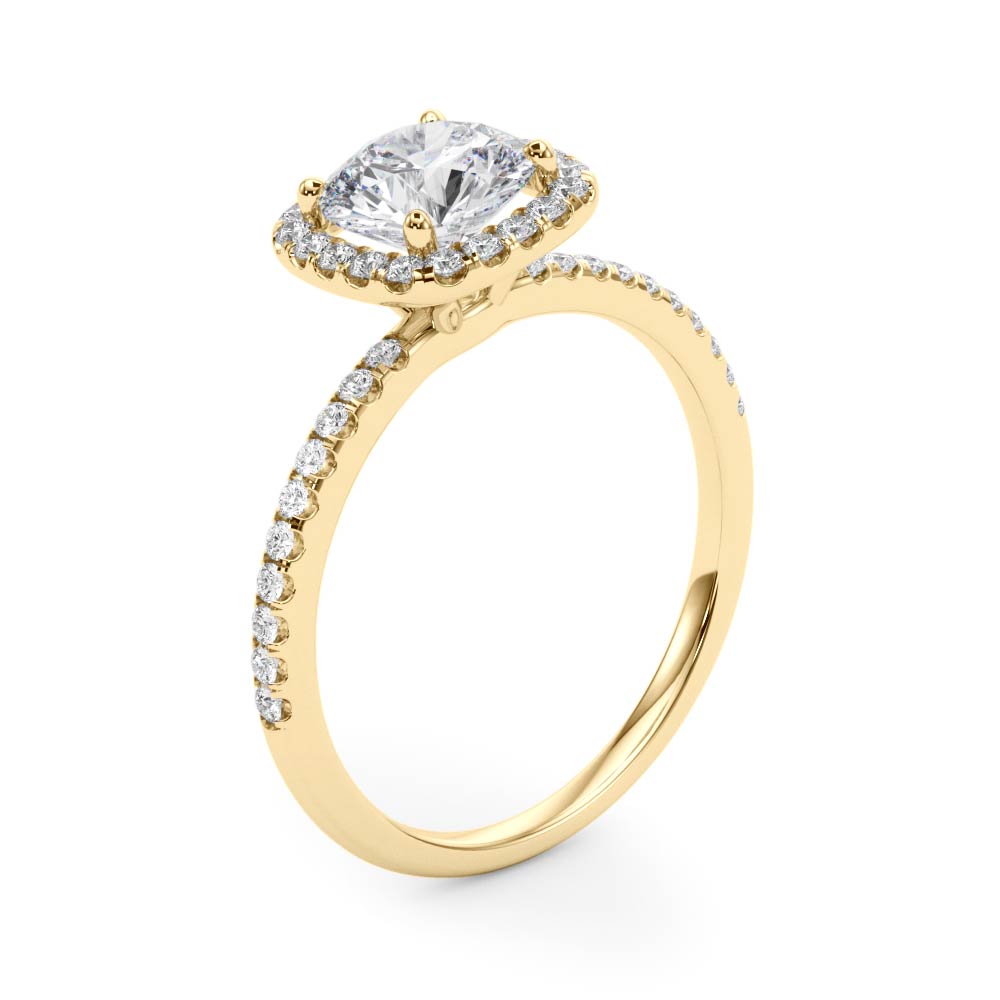 Engagement Rings Halo Round - TN50893-E