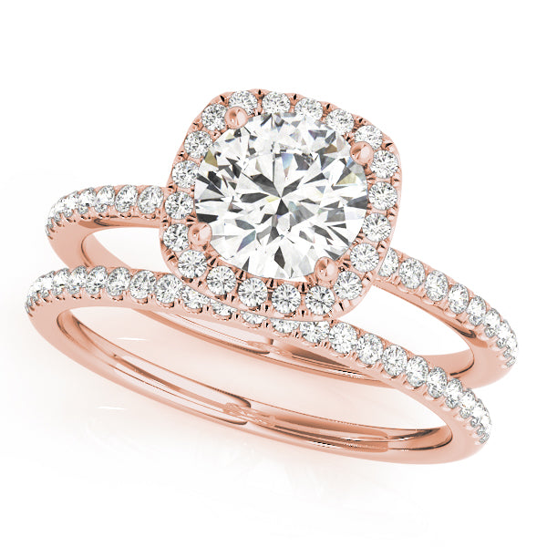 Engagement Rings Halo Round - TN50893-E