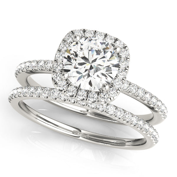 Engagement Rings Halo Round - TN50893-E