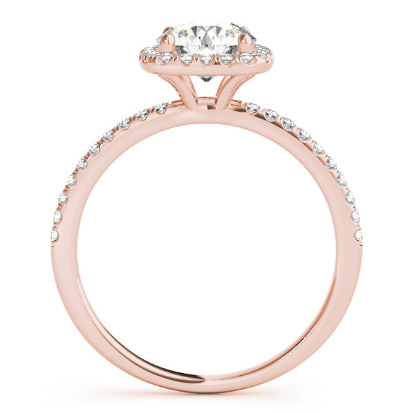 Engagement Rings Halo Round - TN50893-E