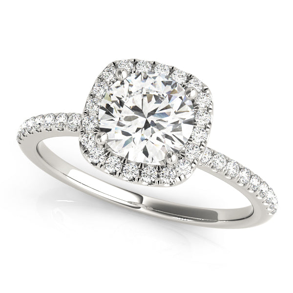 Engagement Rings Halo Round - TN50893-E