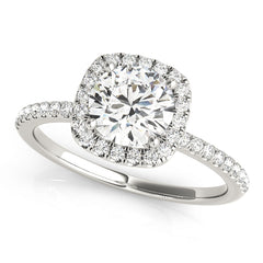 Engagement Rings Halo Round - TN50893-E