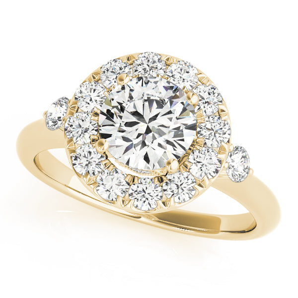 Engagement Rings Halo Round - TN50896-E