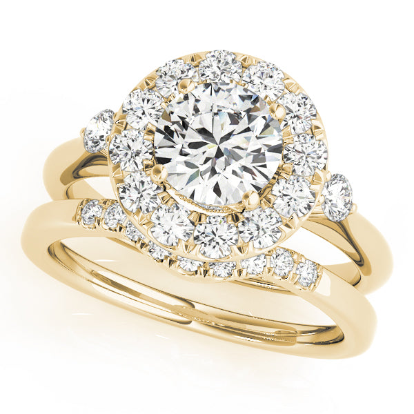 Engagement Rings Halo Round - TN50896-E