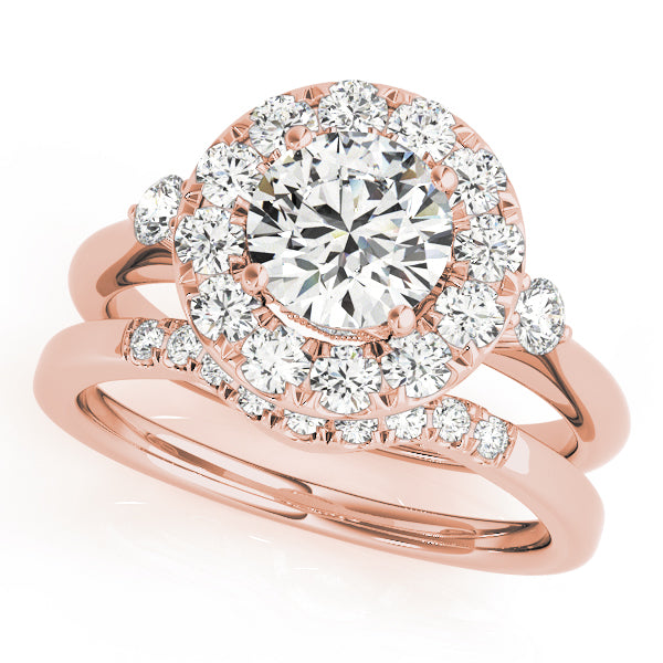 Engagement Rings Halo Round - TN50896-E