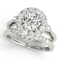 Engagement Rings Halo Round - TN50896-E