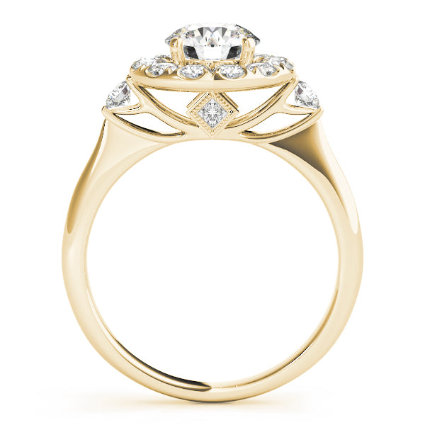 Engagement Rings Halo Round - TN50896-E