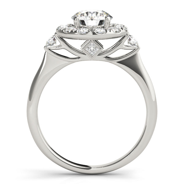 Engagement Rings Halo Round - TN50896-E