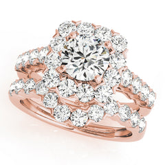 Engagement Rings Halo Round - TN50897-E