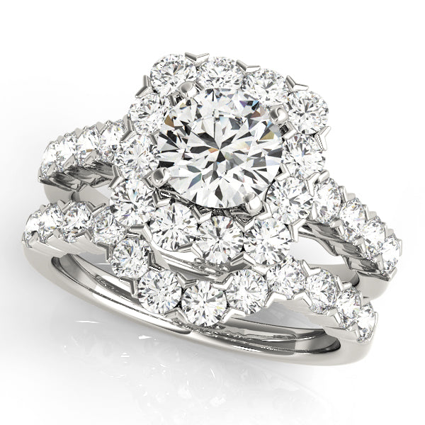 Engagement Rings Halo Round - TN50897-E