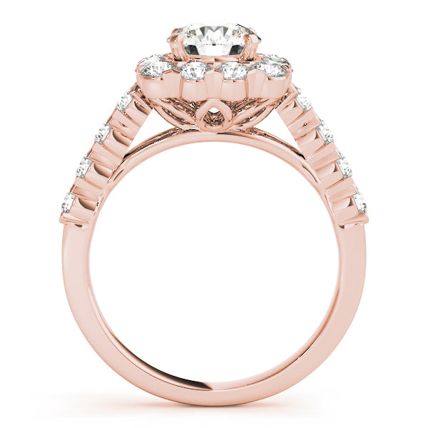 Engagement Rings Halo Round - TN50897-E