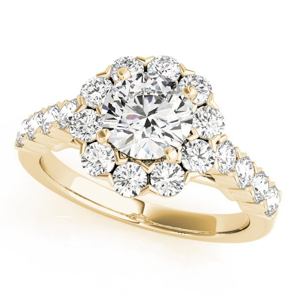 Engagement Rings Halo Round - TN50898-E