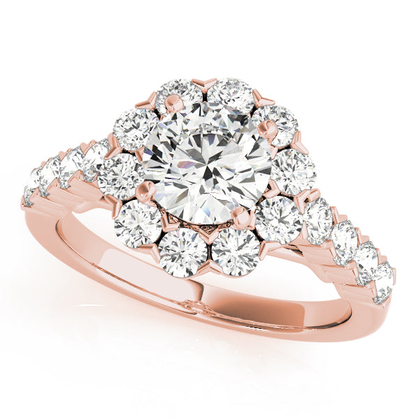 Engagement Rings Halo Round - TN50898-E