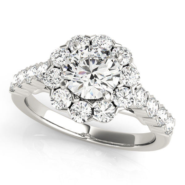 Engagement Rings Halo Round - TN50898-E