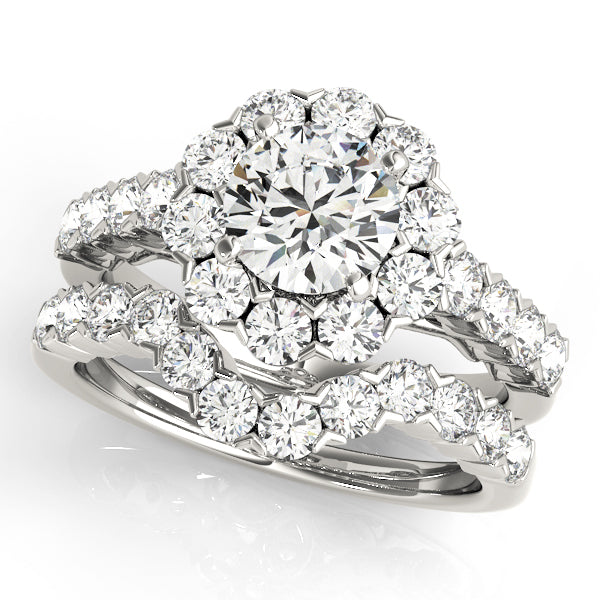 Engagement Rings Halo Round - TN50898-E