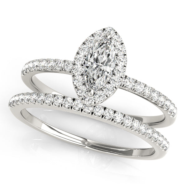 Engagement Rings Halo Marquise - TN50908-E