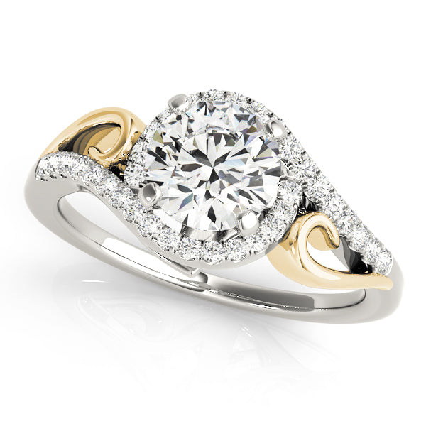 Engagement Rings Halo Round - TN50915-E