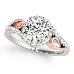 Engagement Rings Halo Round - TN50915-E