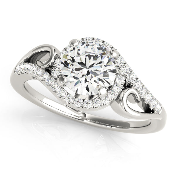 Engagement Rings Halo Round - TN50915-E