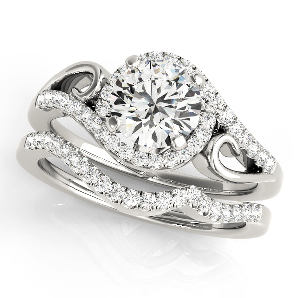 Engagement Rings Halo Round - TN50915-E