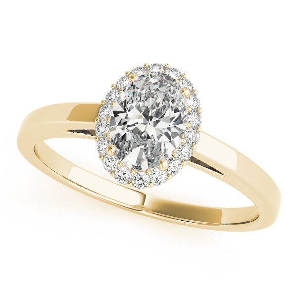 Engagement Rings Halo Oval - TN50916-E