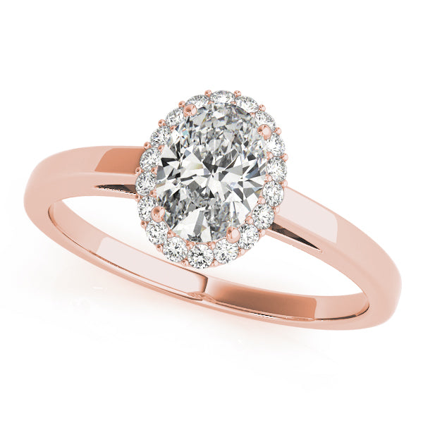 Engagement Rings Halo Oval - TN50916-E