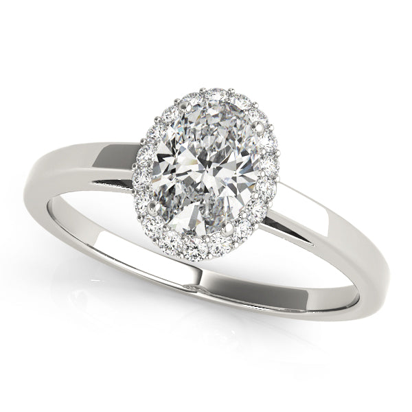 Engagement Rings Halo Oval - TN50916-E