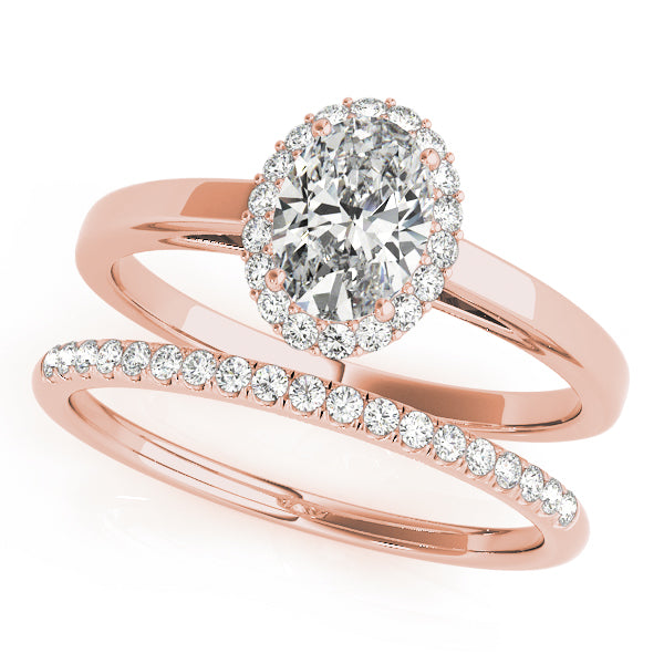 Engagement Rings Halo Oval - TN50916-E